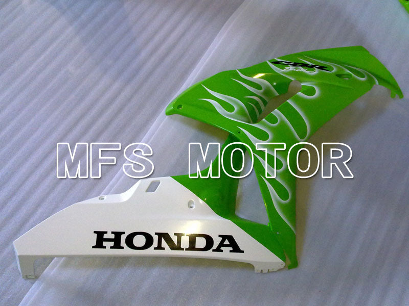 Honda CBR1000RR 2006-2007 Injection ABS verkleidung - Flamme - Weiß Grün - MFS2919
