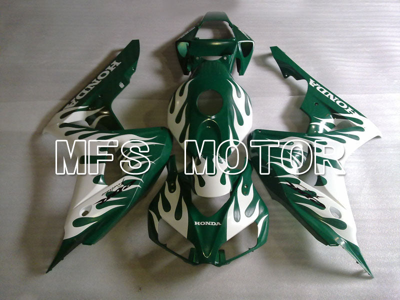Honda CBR1000RR 2006-2007 Injection ABS Fairing - Flame - White ArmyGreen - MFS2921