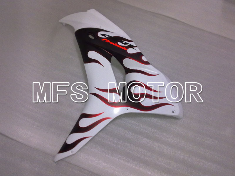 Honda CBR1000RR 2006-2007 Injection ABS Fairing - Flame - Black White - MFS2933
