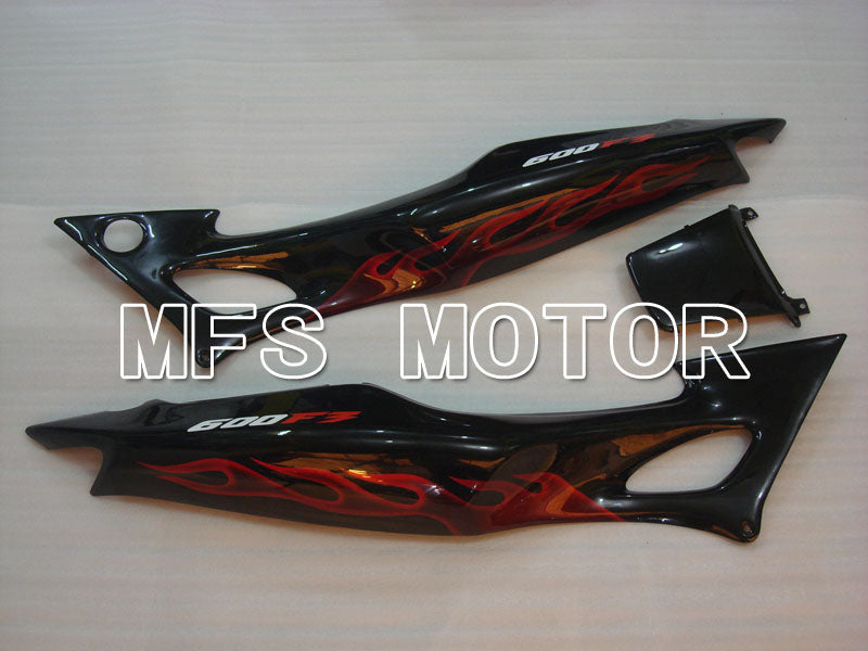 Honda CBR600 F3 1997-1998 Injection ABS Fairing - Flame - Black Red - MFS3058