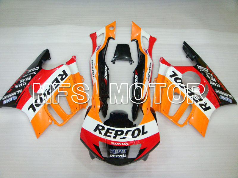Carénage ABS injecté Honda CBR600 F3 1995-1996 - Repsol - Noir Orange Rouge - MFS3050