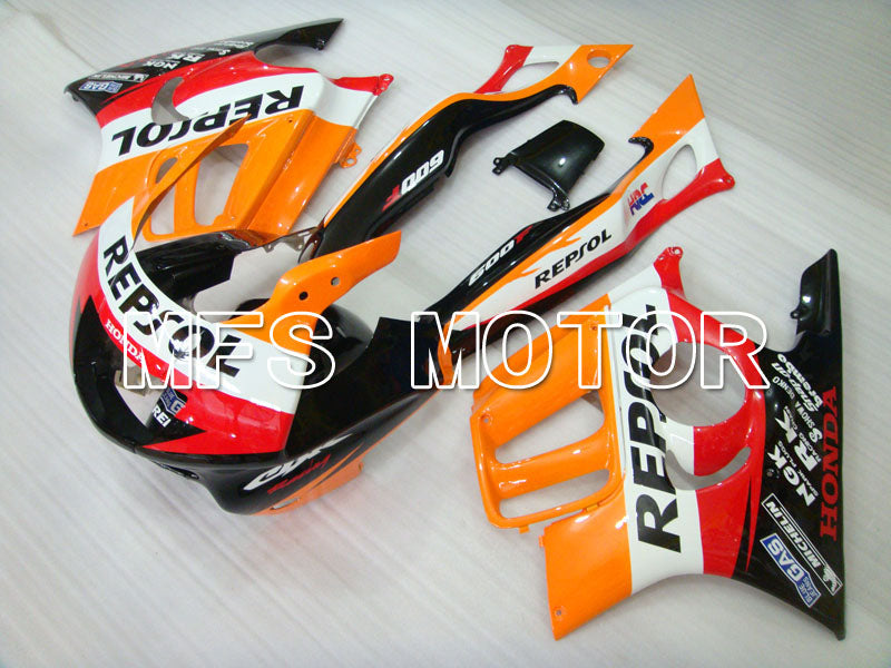 Carénage ABS injecté Honda CBR600 F3 1995-1996 - Repsol - Noir Orange Rouge - MFS3050