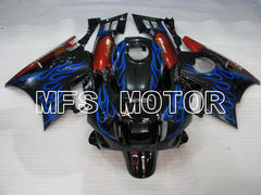 Honda CBR600 F2 1991-1994 ABS Fairing - Flame - Black Blue - MFS3085
