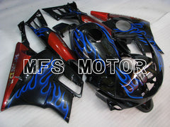 Honda CBR600 F2 1991-1994 ABS Fairing - Flame - Black Blue - MFS3085