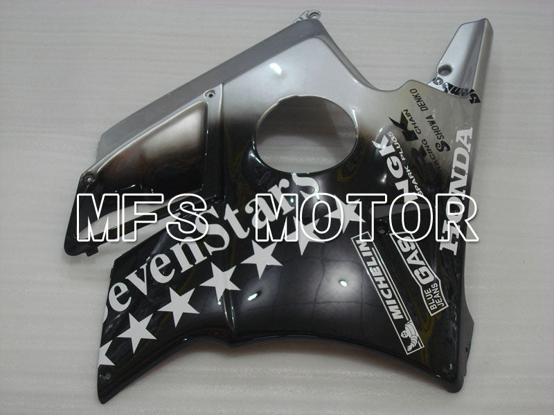 Honda CBR600 F2 1991-1994 ABS Fairing - SevenStars - Black Silver - MFS3100