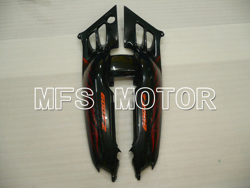 Honda CBR600 F2 1991-1994 ABS Fairing - Flame - Black Orange - MFS3103