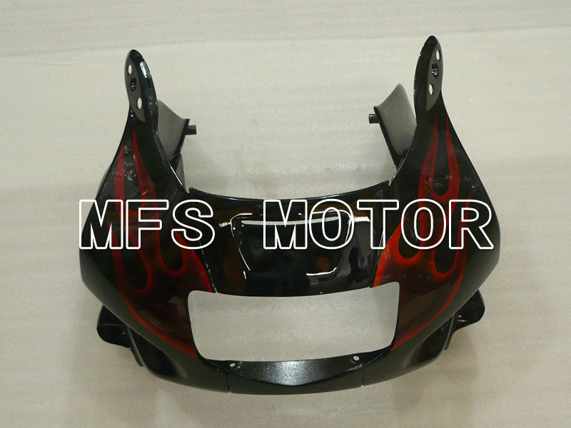 Honda CBR600 F2 1991-1994 ABS Fairing - Flame - Black Orange - MFS3103