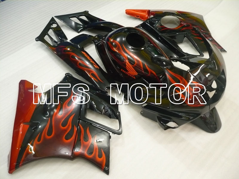 Honda CBR600 F2 1991-1994 ABS Fairing - Flame - Black Orange - MFS3103