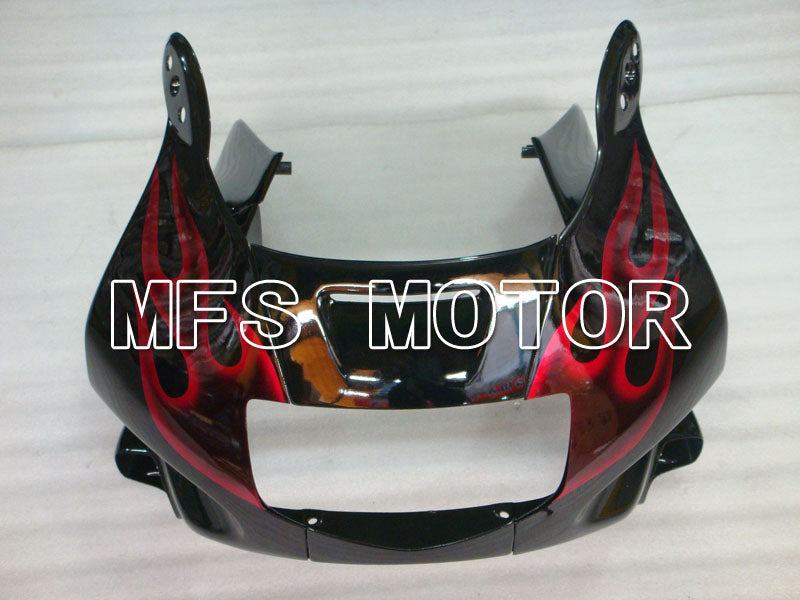 Honda CBR600 F2 1991-1994 ABS Fairing - Flame - Black Red - MFS3111
