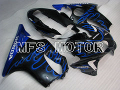 Honda CBR600 F4 1999-2000 Injection ABS Fairing - Flame - Black Blue - MFS3124