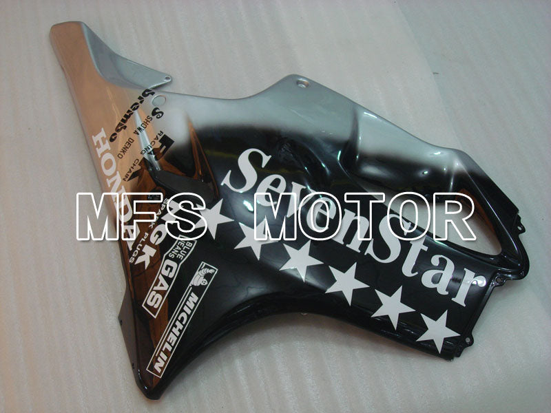 Honda CBR600 F4 1999-2000 Injection ABS Fairing - SevenStars - Black Silver - MFS3138