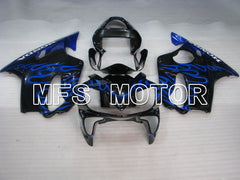 Honda CBR600 F4i 2001-2003 Injection ABS Fairing - Flame - Black Blue - MFS3145