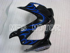 Honda CBR600 F4i 2001-2003 Injection ABS Fairing - Flame - Black Blue - MFS3145