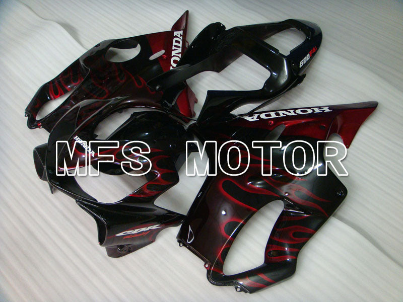 Honda CBR600 F4i 2001-2003 Injection ABS Fairing - Flame - Black Red - MFS3173