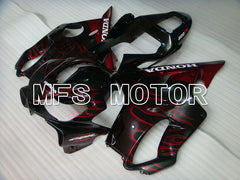 Honda CBR600 F4i 2001-2003 Injection ABS Fairing - Flame - Black Red - MFS3173