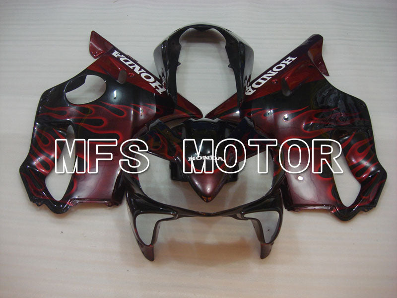 Honda CBR600 F4i 2004-2007 Injection ABS verkleidung - Flamme - Schwarz Rot - MFS3197