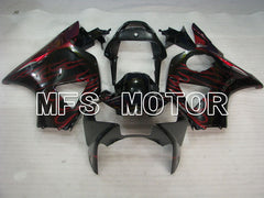Honda CBR900RR 954 2002-2003 Injection ABS Fairing - Flame - Black Red - MFS3226