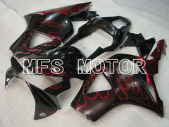 Honda CBR900RR 954 2002-2003 Injection ABS Fairing - Flame - Black Red - MFS3226