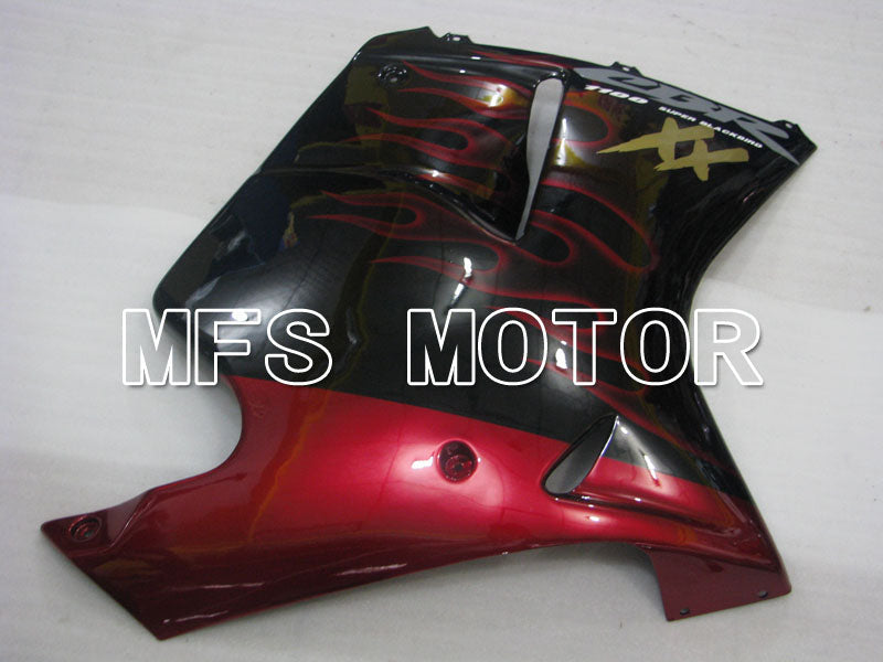 Carénage ABS injecté Honda CBR1100XX 1996-2007 - Flamme - Noir Rouge - MFS3245