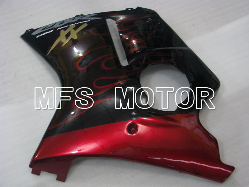 Carénage ABS injecté Honda CBR1100XX 1996-2007 - Flamme - Noir Rouge - MFS3245