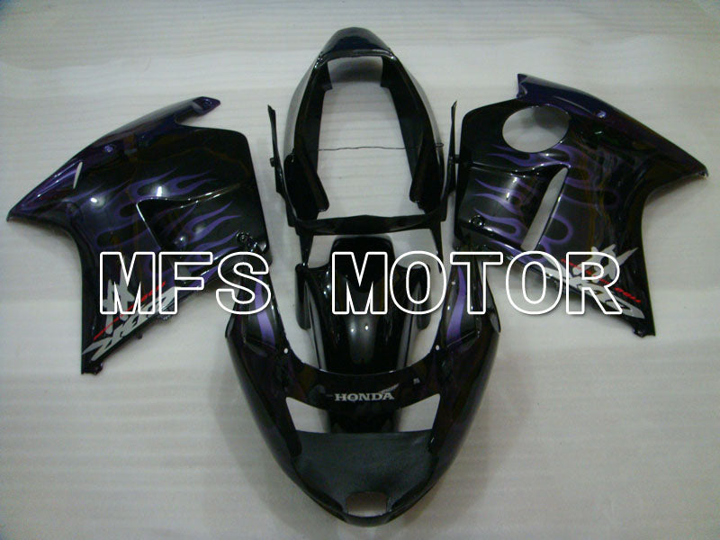 Honda CBR1100XX 1996-2007 Injection ABS verkleidung - Flamme - Schwarz Lila - MFS3246