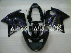 Honda CBR1100XX 1996-2007 Injection ABS verkleidung - Flamme - Schwarz Lila - MFS3246