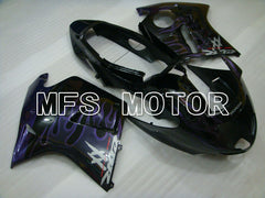 Honda CBR1100XX 1996-2007 Injection ABS verkleidung - Flamme - Schwarz Lila - MFS3246
