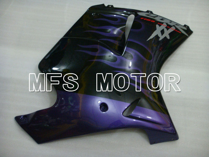 Honda CBR1100XX 1996-2007 Injection ABS verkleidung - Flamme - Schwarz Lila - MFS3246