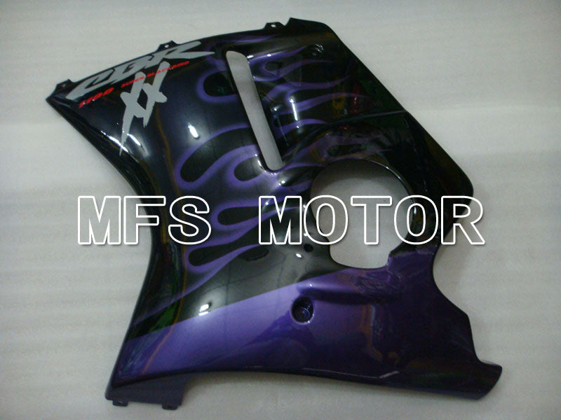 Honda CBR1100XX 1996-2007 Injection ABS verkleidung - Flamme - Schwarz Lila - MFS3246