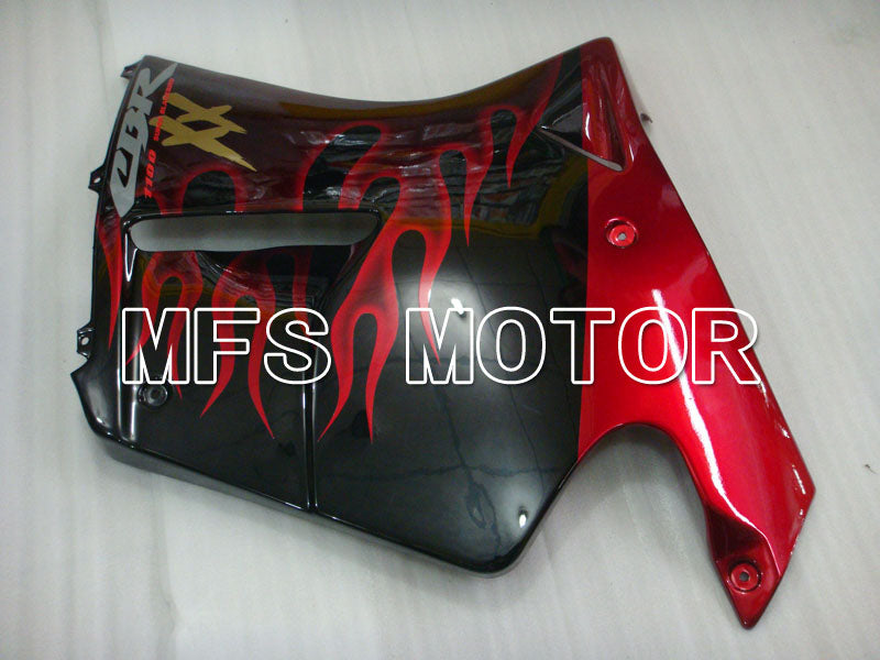 Carénage ABS injecté Honda CBR1100XX 1996-2007 - Flamme - Noir Rouge - MFS3247