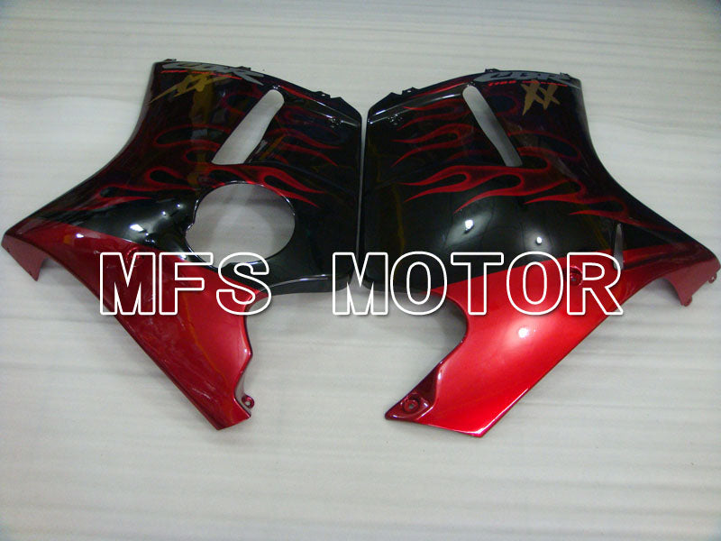 Carénage ABS injecté Honda CBR1100XX 1996-2007 - Flamme - Noir Rouge - MFS3247