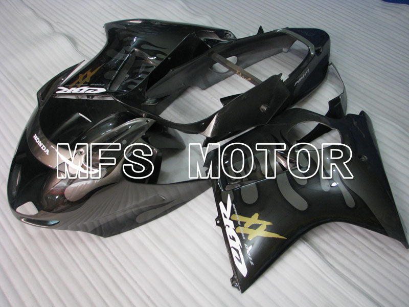 Carénage ABS injecté Honda CBR1100XX 1996-2007 - Flamme - Noir Gris - MFS3248