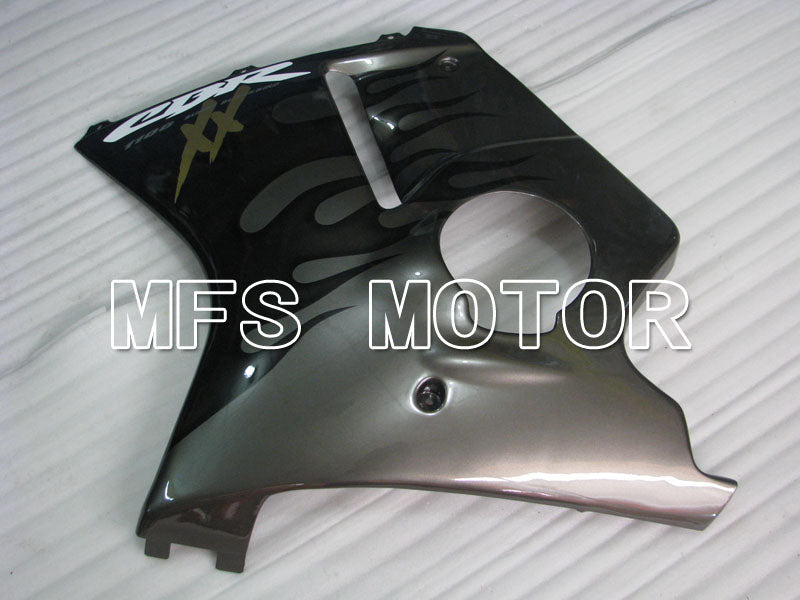 Carénage ABS injecté Honda CBR1100XX 1996-2007 - Flamme - Noir Gris - MFS3248
