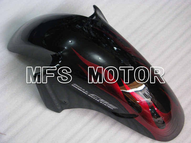 Carénage ABS injecté Honda CBR1100XX 1996-2007 - Flamme - Noir Rouge - MFS3249