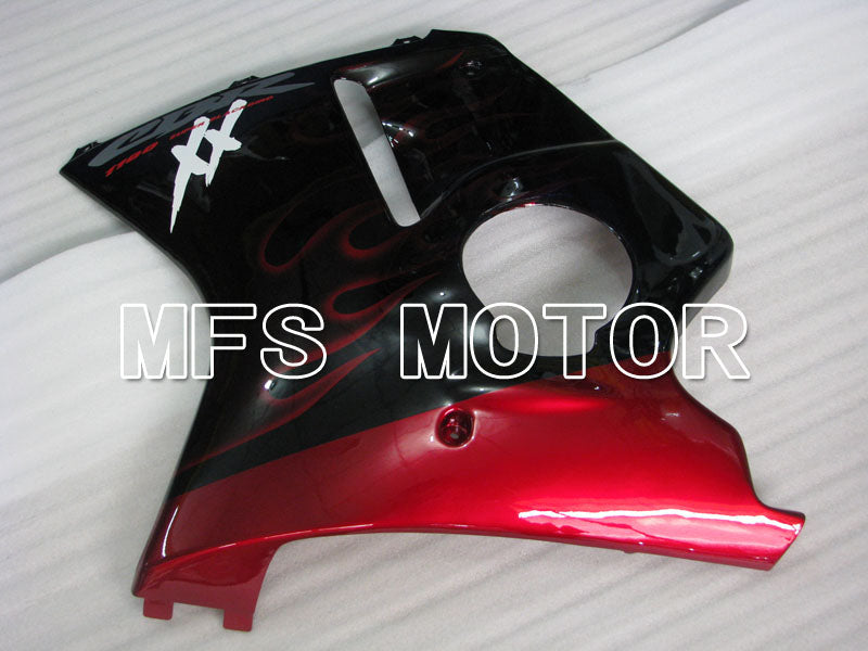 Carénage ABS injecté Honda CBR1100XX 1996-2007 - Flamme - Noir Rouge - MFS3249