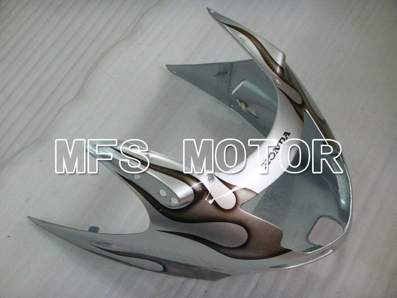 Honda CBR1100XX 1996-2007 Injection ABS verkleidung - Flamme - Silber - MFS3250