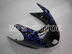 Honda CBR1100XX 1996-2007 Injection ABS Fairing - Flame - Black Blue - MFS3261
