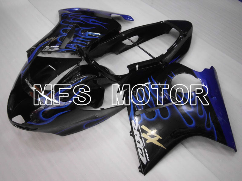 Honda CBR1100XX 1996-2007 Injection ABS Fairing - Flame - Black Blue - MFS3261
