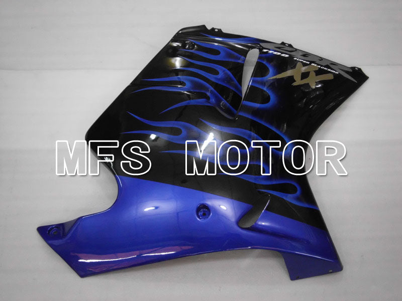 Honda CBR1100XX 1996-2007 Injection ABS Fairing - Flame - Black Blue - MFS3261