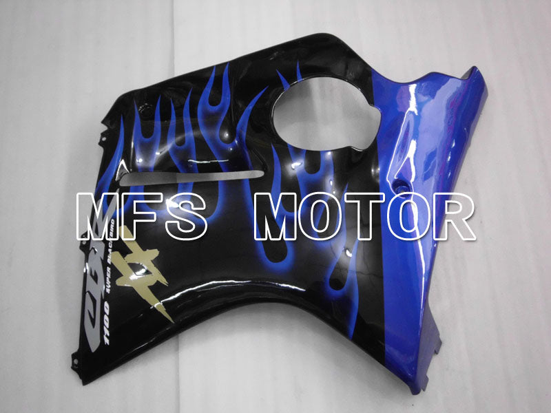 Honda CBR1100XX 1996-2007 Injection ABS Fairing - Flame - Black Blue - MFS3261