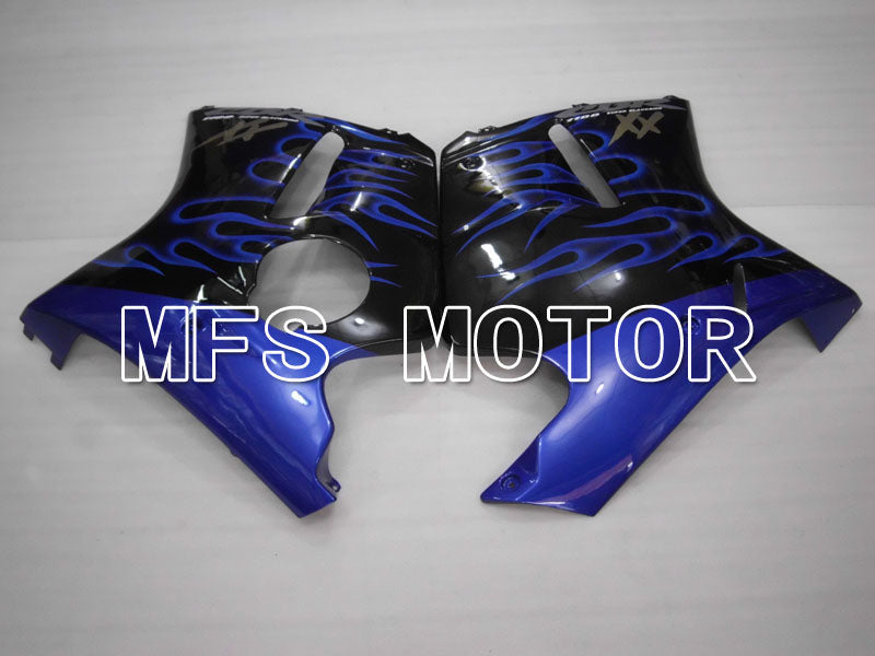 Honda CBR1100XX 1996-2007 Injection ABS Fairing - Flame - Black Blue - MFS3261