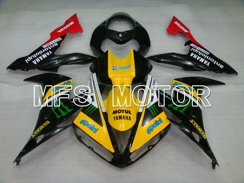 Yamaha YZF-R1 2004-2006 Injection ABS verkleidung - Monster - Schwarz Gelb - MFS3314