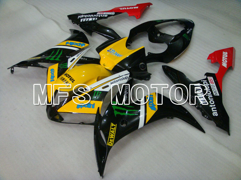 Yamaha YZF-R1 2004-2006 Injection ABS verkleidung - Monster - Schwarz Gelb - MFS3314