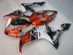 Carénage ABS injecté Yamaha YZF-R1 2004-2006 - Style usine - Noir Orange - MFS3336