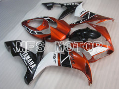 Carénage ABS injecté Yamaha YZF-R1 2004-2006 - Style usine - Noir Orange - MFS3336