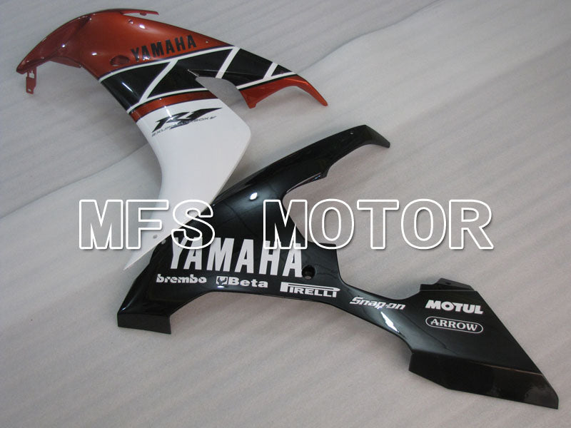 Carénage ABS injecté Yamaha YZF-R1 2004-2006 - Style usine - Noir Orange - MFS3336
