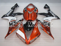 Carénage ABS injecté Yamaha YZF-R1 2004-2006 - Style usine - Noir Orange - MFS3336