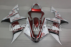 Yamaha YZF-R1 2002-2003 Injection ABS verkleidung - ENEOS - Rotweinfarbe Weiß - MFS3343