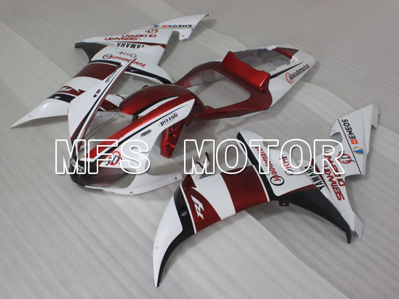 Yamaha YZF-R1 2002-2003 Injection ABS verkleidung - ENEOS - Rotweinfarbe Weiß - MFS3343