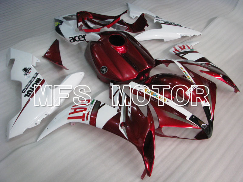 Yamaha YZF-R1 2004-2006 Injection ABS verkleidung - FIAT - Rot Weiß - MFS3347